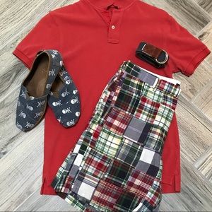 Men’s J. Crew Patchwork Shorts, Size 32